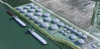 মিসিসিপির তীরে সবচেয়ে বড় অয়েল টার্মিনালের নির্মাণকাজ শুরু