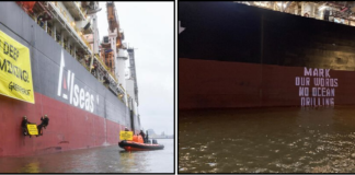 ডিপ সি মাইনিংয়ের বিরুদ্ধে পরিবেশকর্মীদের বিক্ষোভ