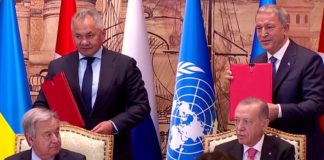 খাদ্যশস্য রপ্তানির বিষয়ে রাশিয়া ও ইউক্রেনের মধ্যে চুক্তি সই